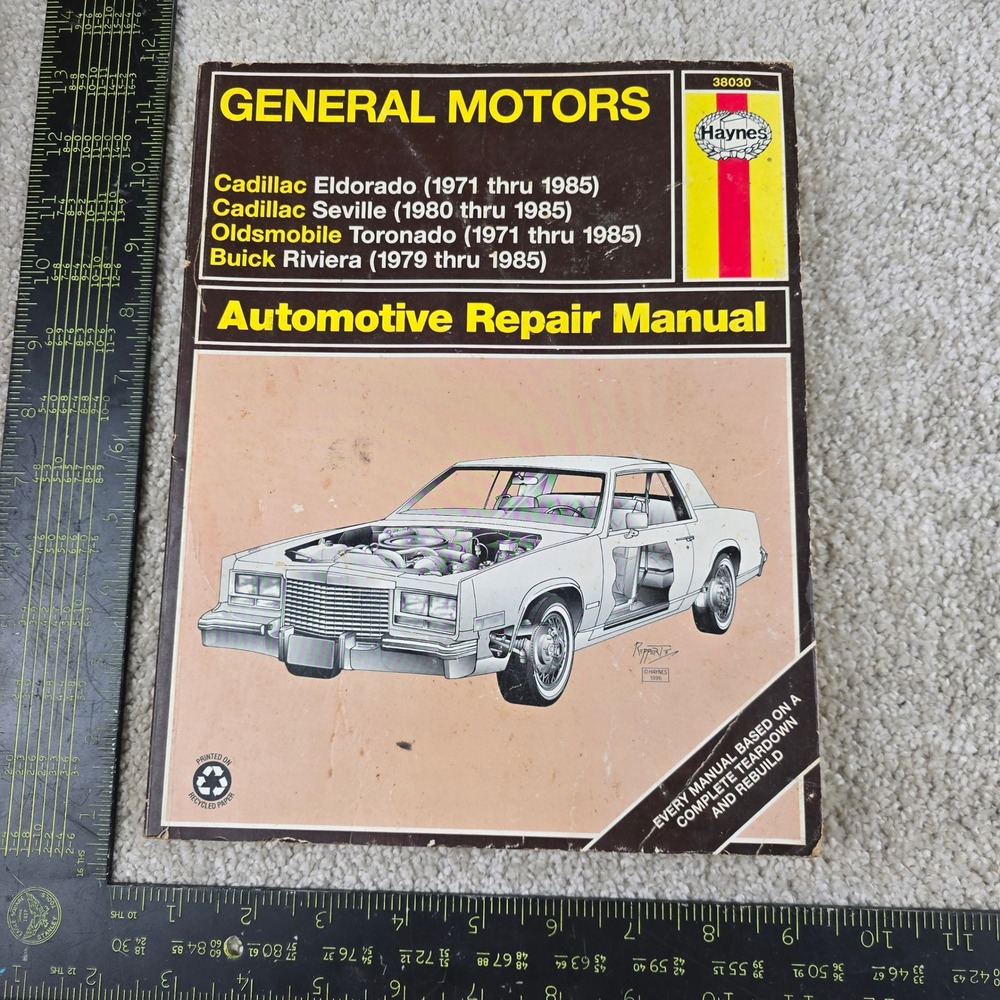 Haynes Repair Manual GM Cadillac Oldsmobile Buick 1971-1985 38030
